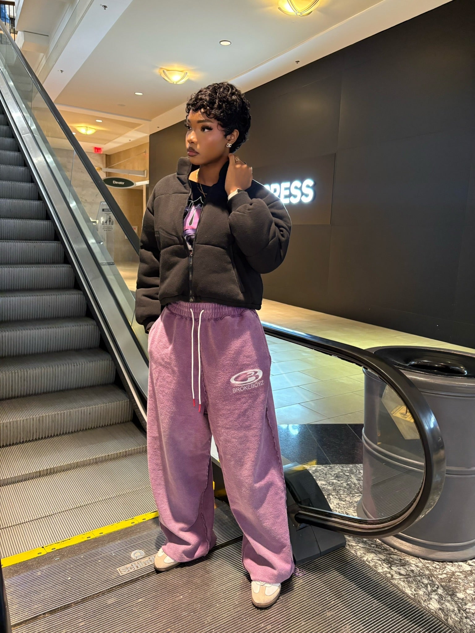 PURPLE INVERTED SWEATS