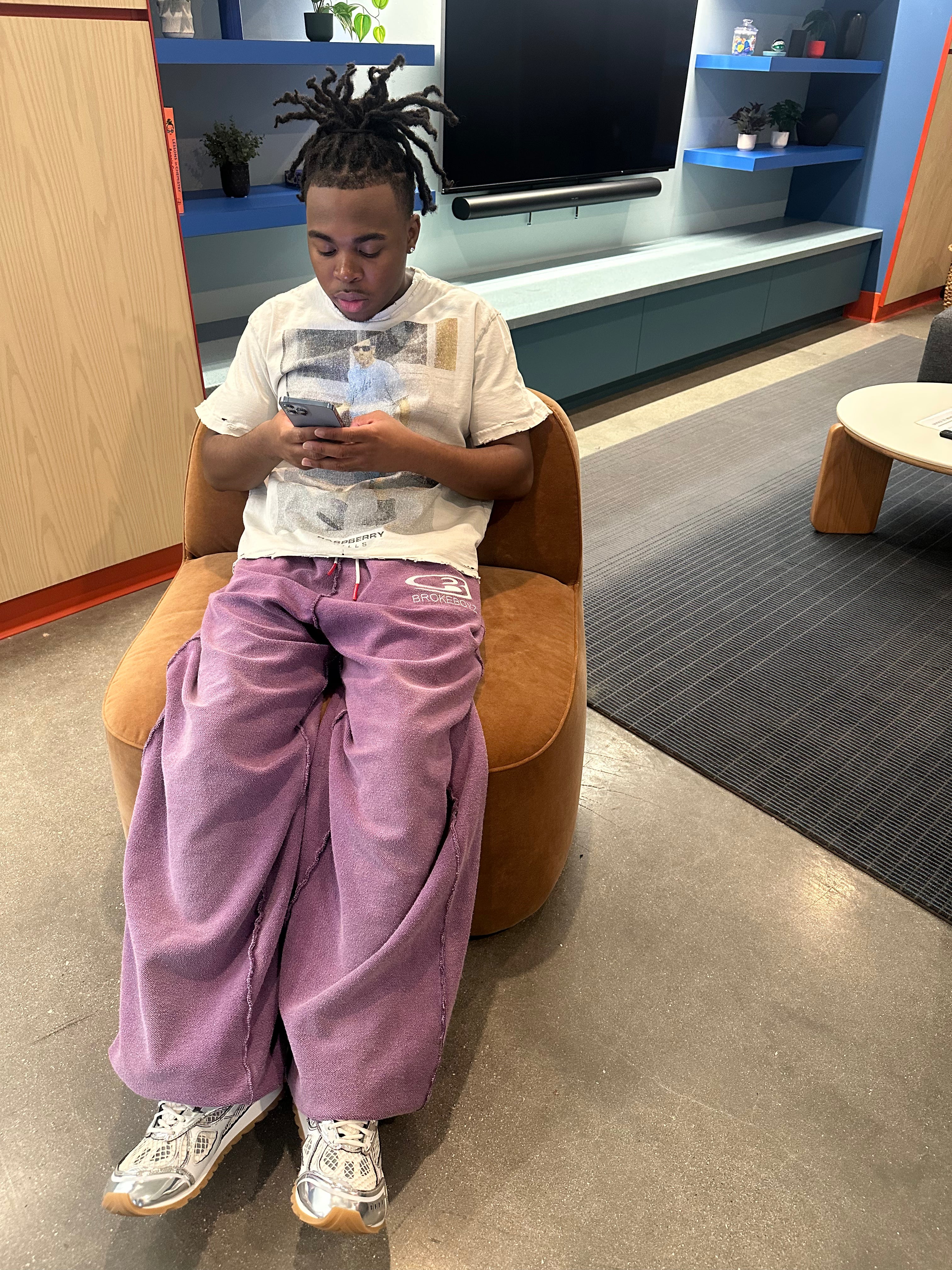 PURPLE INVERTED SWEATS